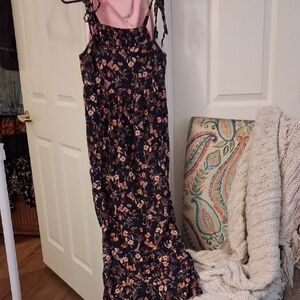 Old Navy Black Floral Dress